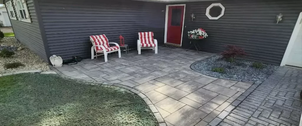 Patio designed and built by Farrell's Lawn & Garden Center employees