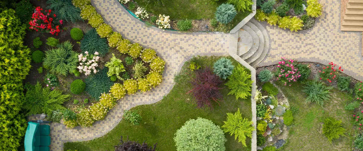 Landscape design from above