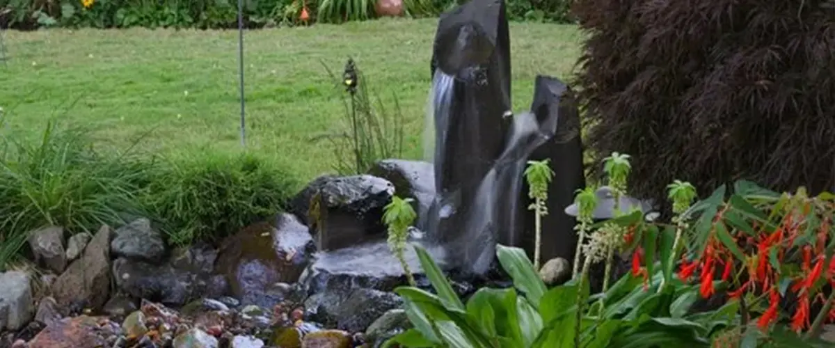 Fountain in a natural area