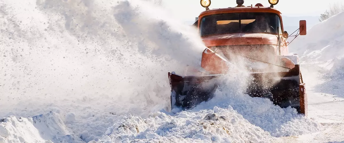 Snow Blowing car