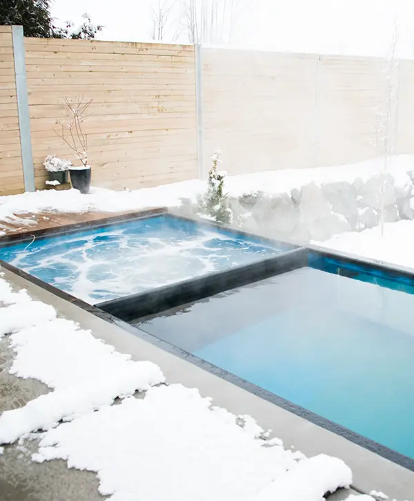 pool heating installation