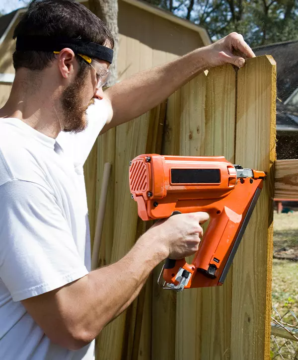 Portable Nail Gun fence installation Napoleon Ohio