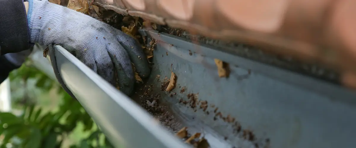 cleaning gutters before winter protection