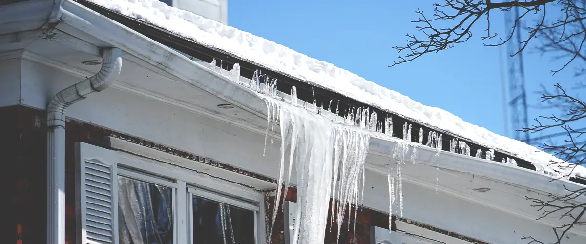 Roof Pipe Damaged From Ice Build Up