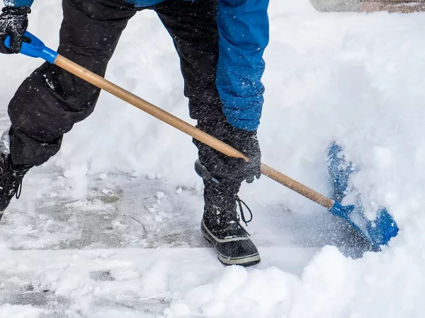 shoveling snow